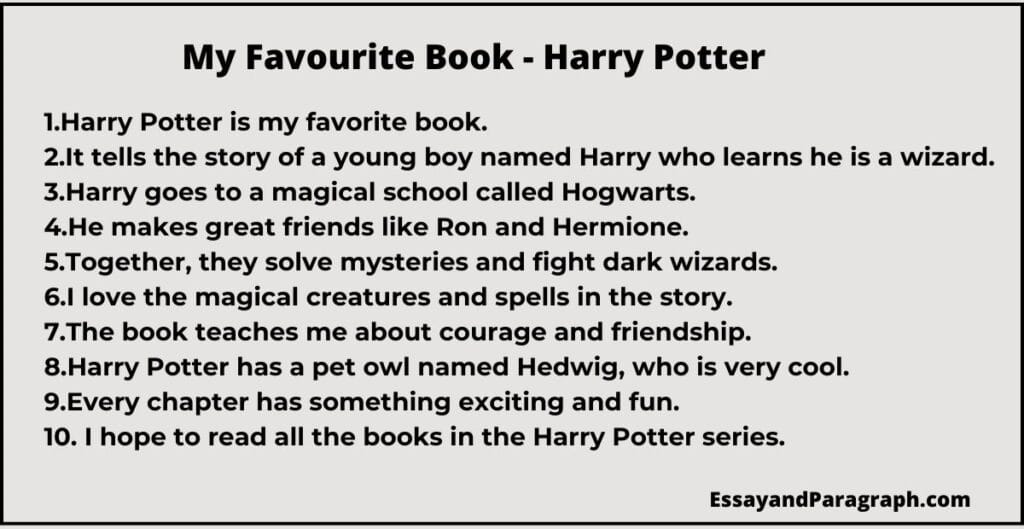 10 Lines Essay on Harry Potter