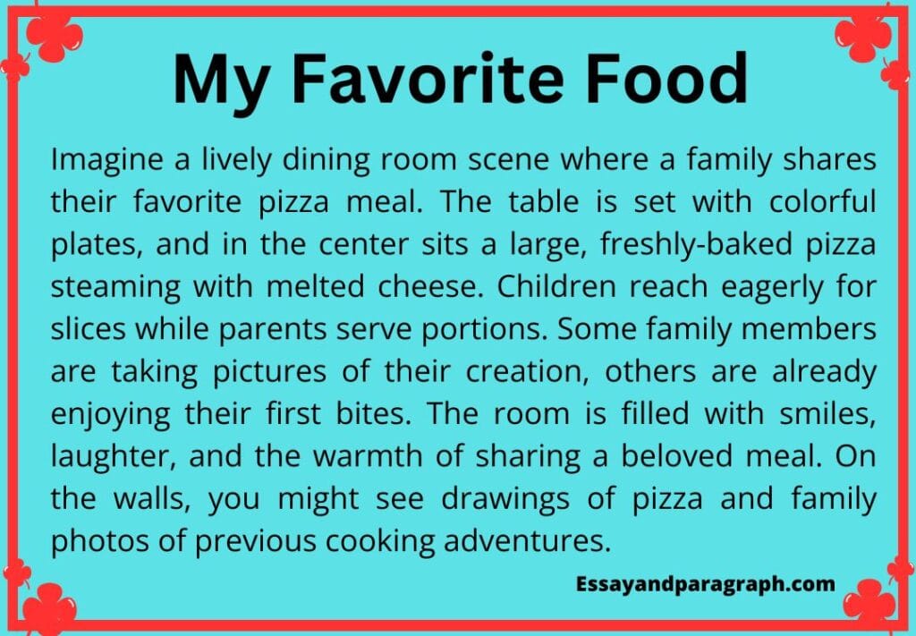 Essay on My Favorite Food