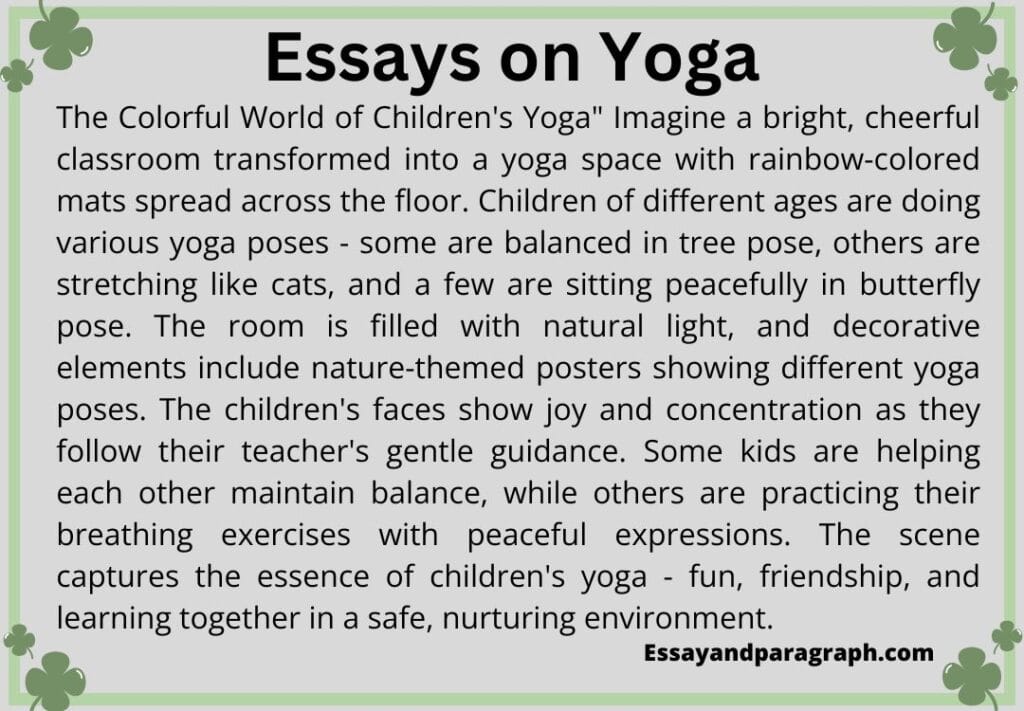 Essay on Yoga