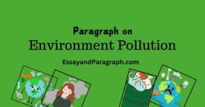 Paragraph on Environment Pollution