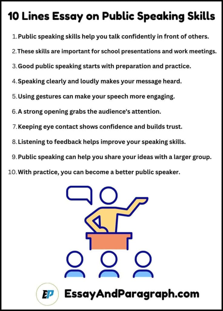 Essay on Public Speaking Skills