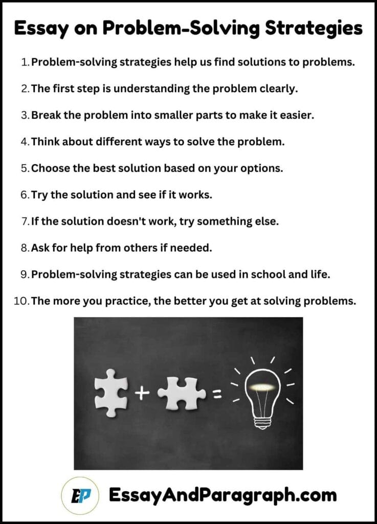 Essay on Problem-Solving Strategies