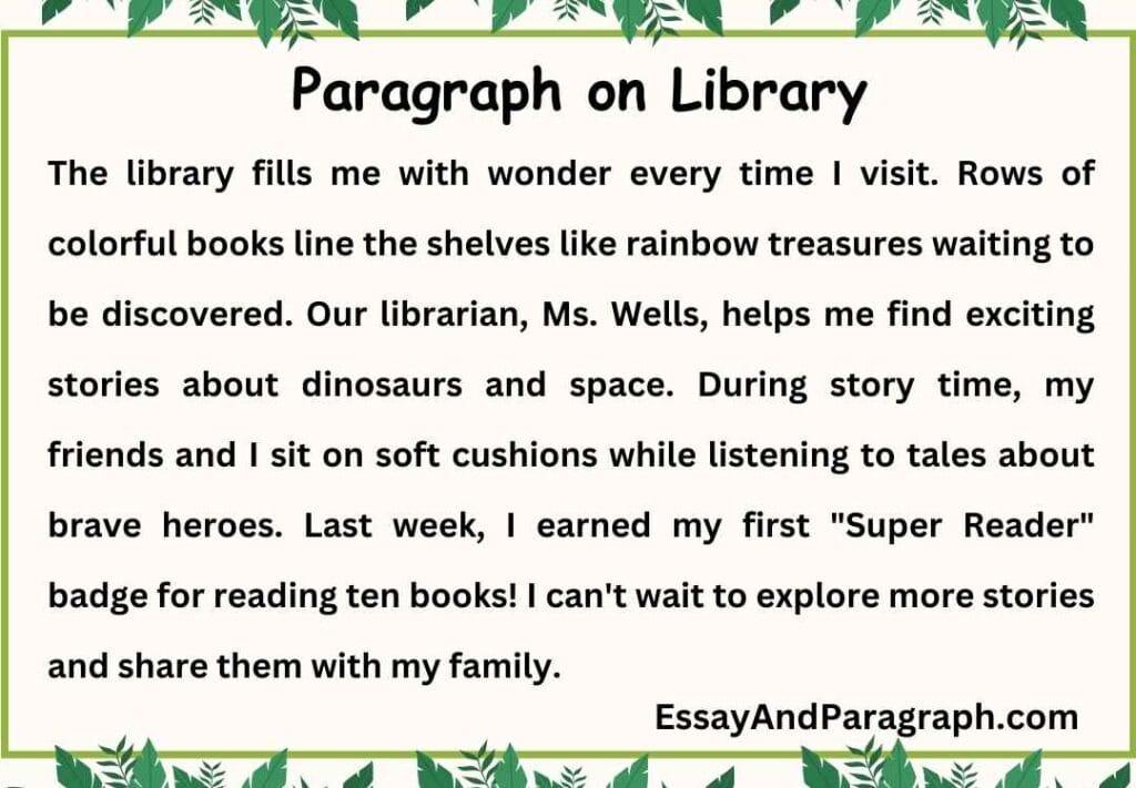 Paragraph on Library