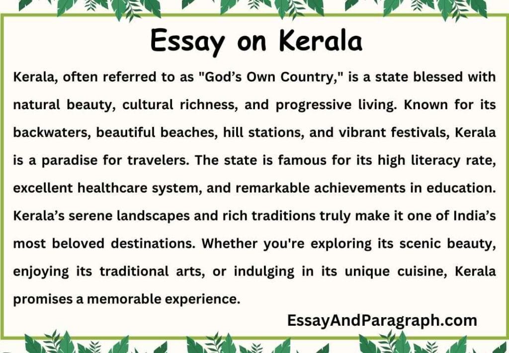 Essay on Kerala