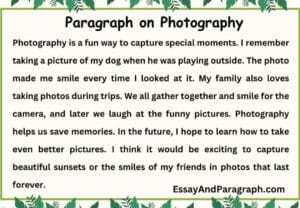 Paragraph on Photography [100, 150, 200, 250 And 300 Words]