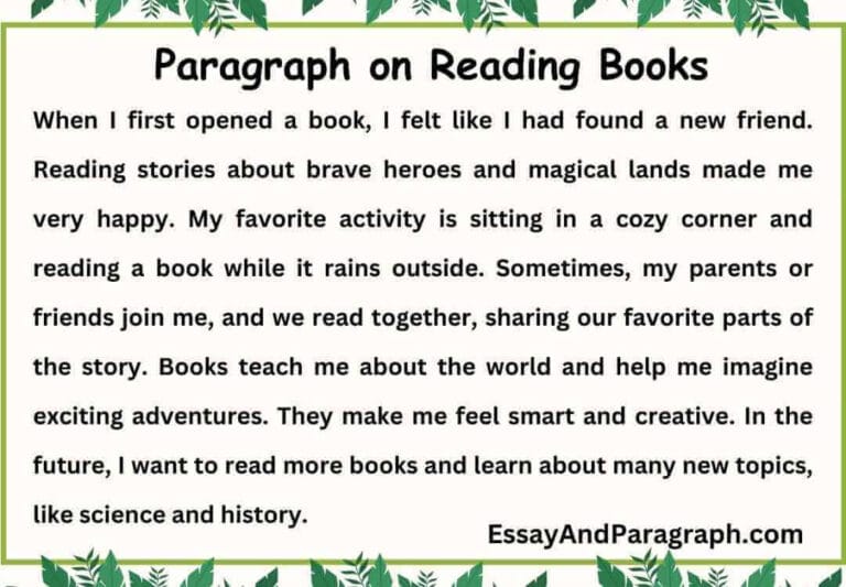 Paragraph on Reading Books [100, 150, 200, 250 And 300 Words]