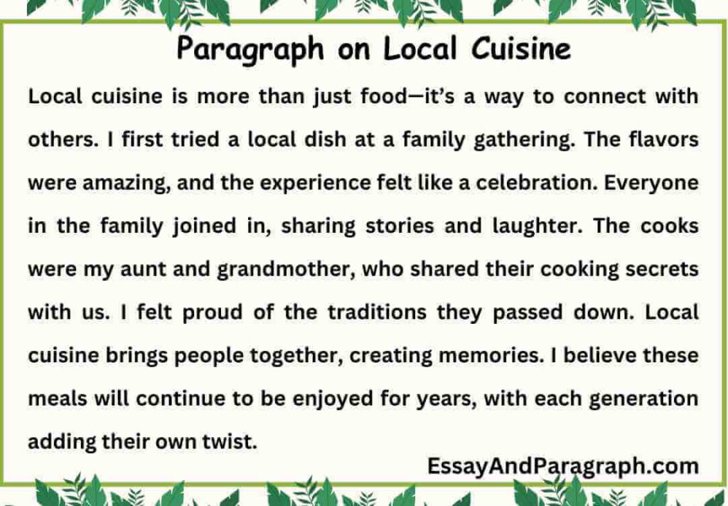 Paragraph on Heritage Sites