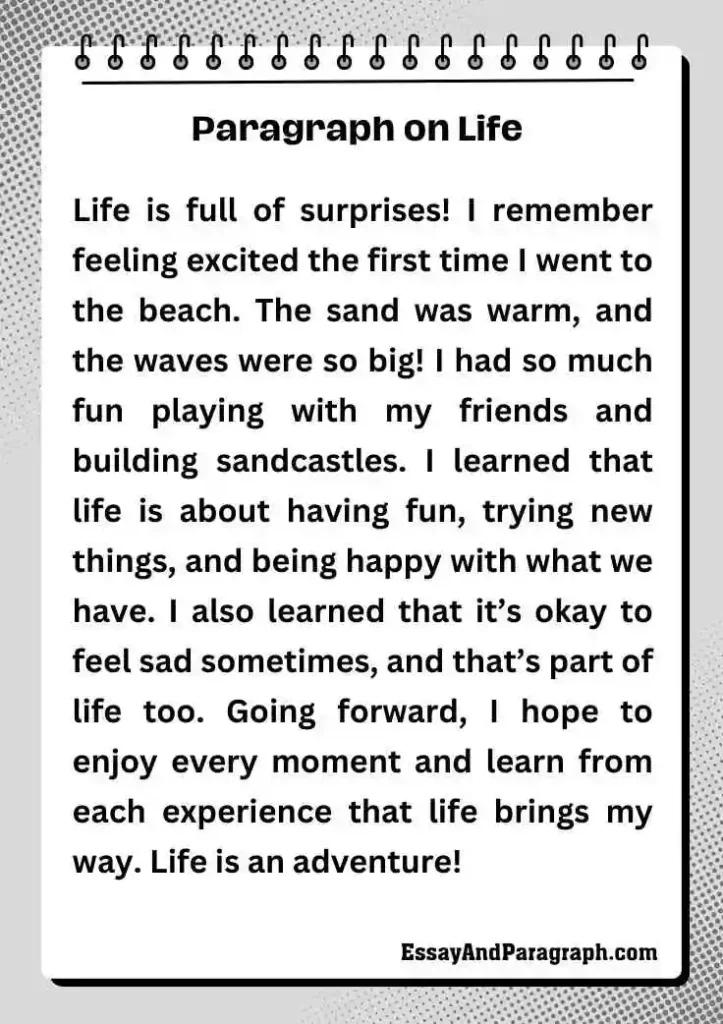 Paragraph on Life