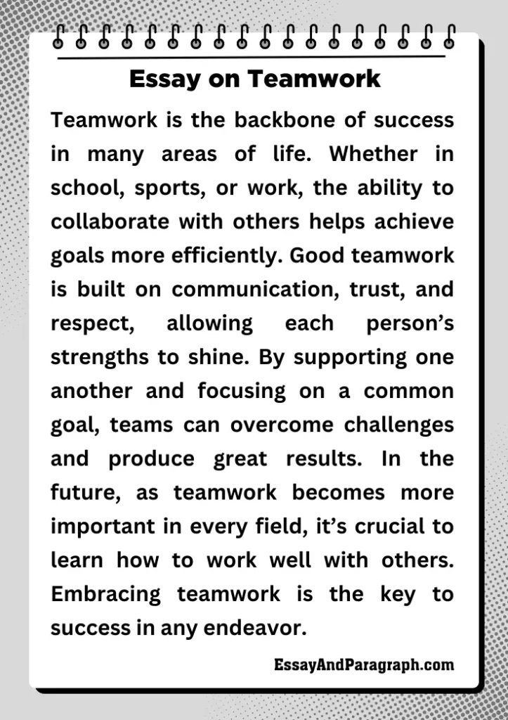 Essay on Teamwork