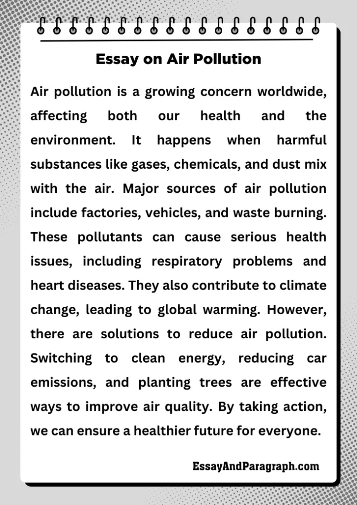 Essay on Pollution