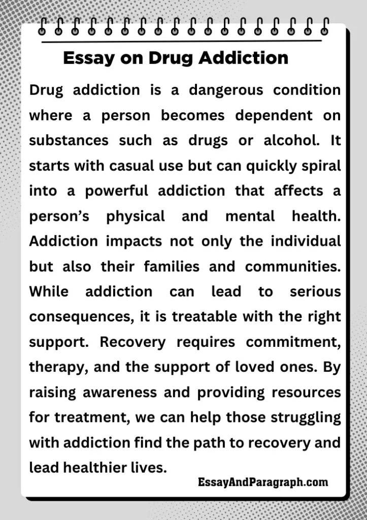 Essay on Drug Addiction