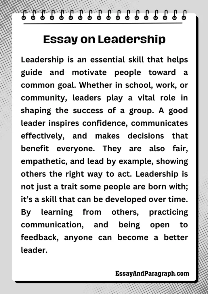 Essay on Leadership