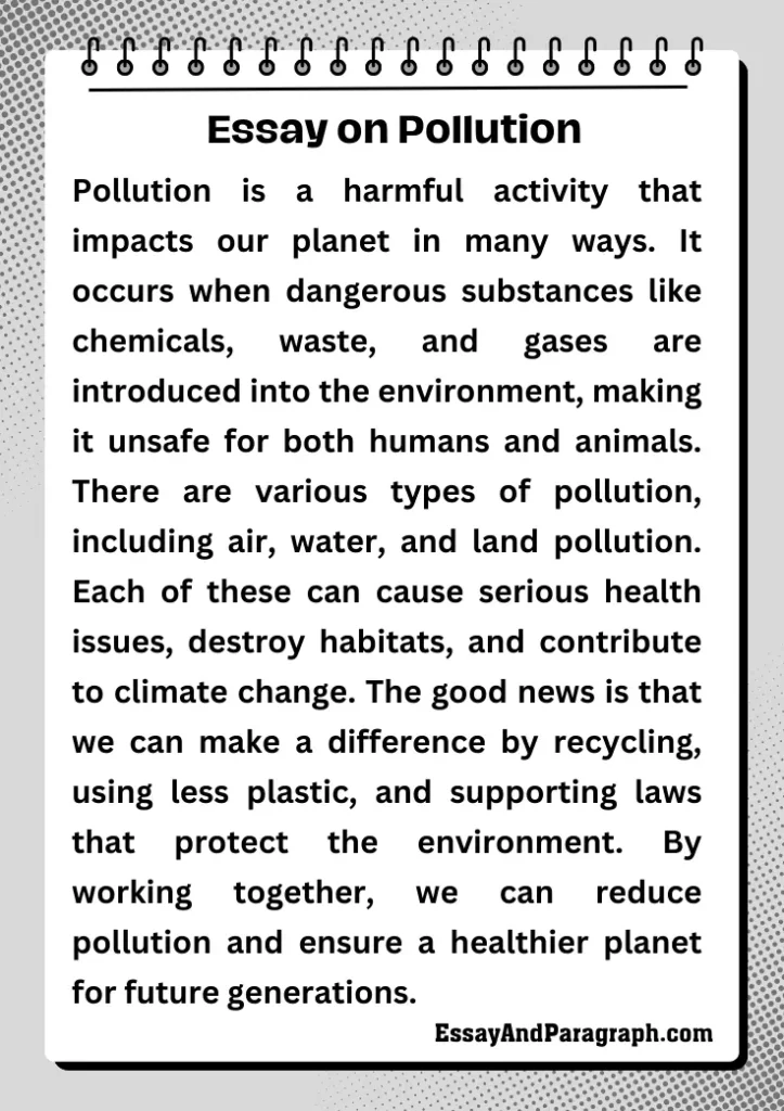 Essay on Pollution