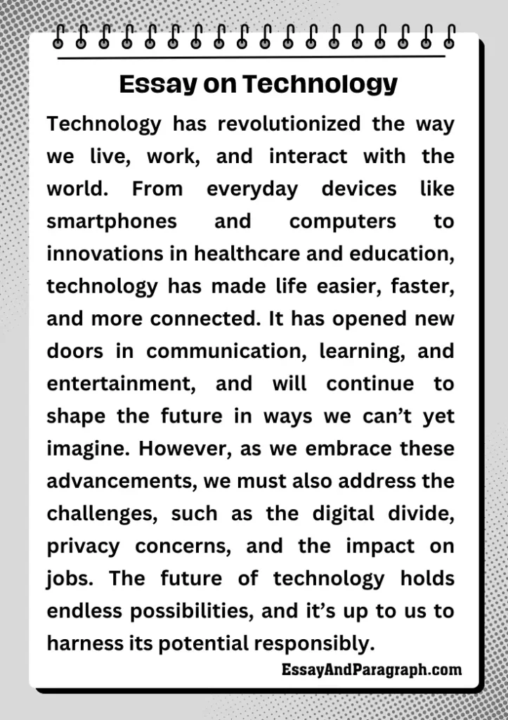 Essay on Technology
