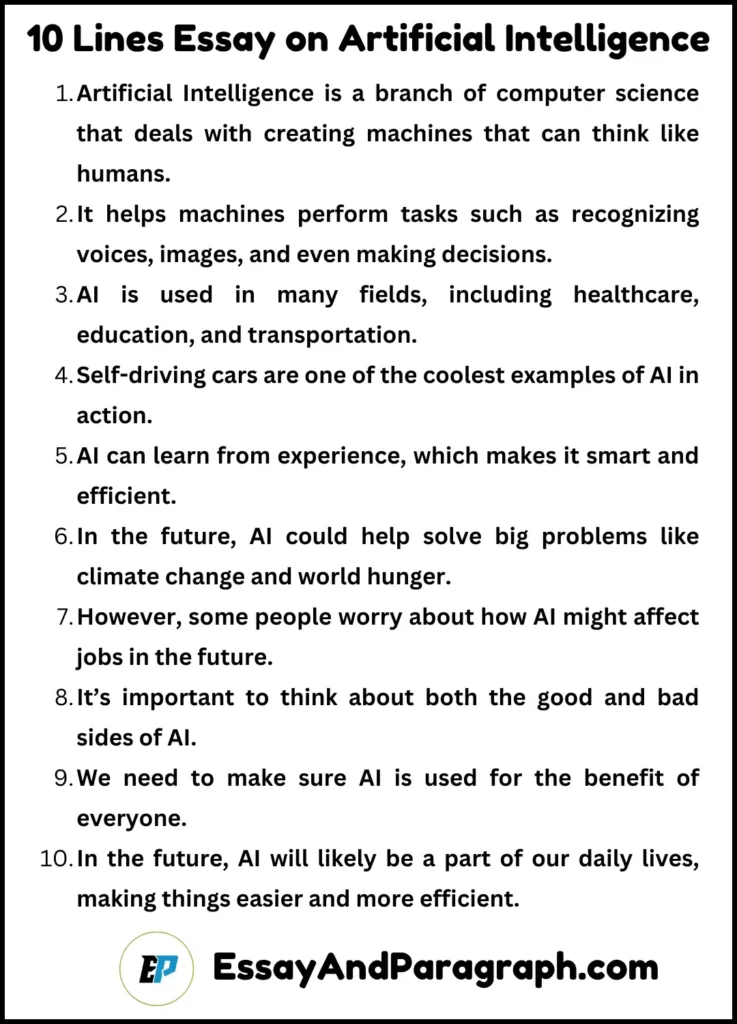 Essay on Artificial Intelligence
