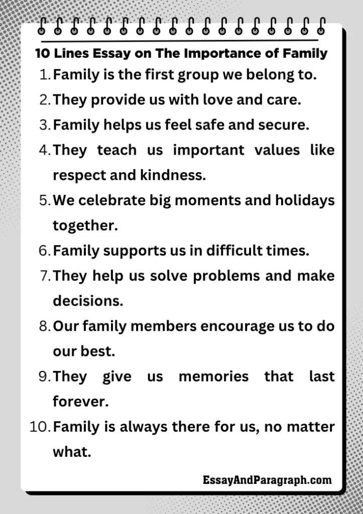 Essay on The Importance of Family