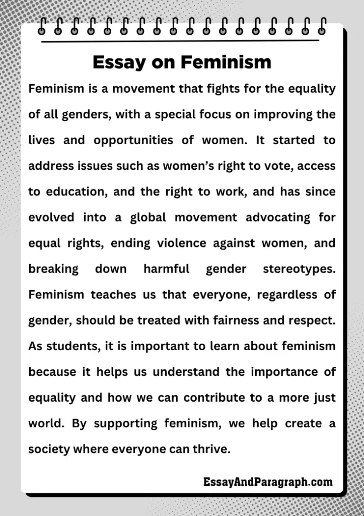 Essay on Feminism