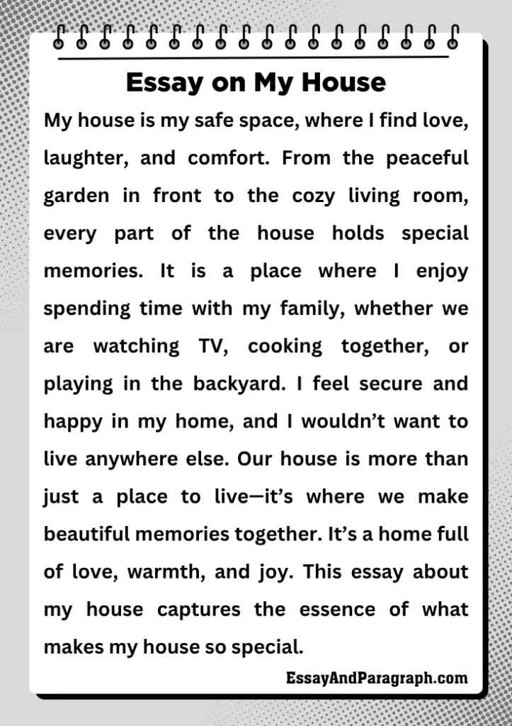 Essay on My House
