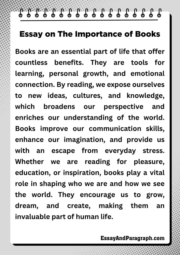 Essay on The Importance of Books