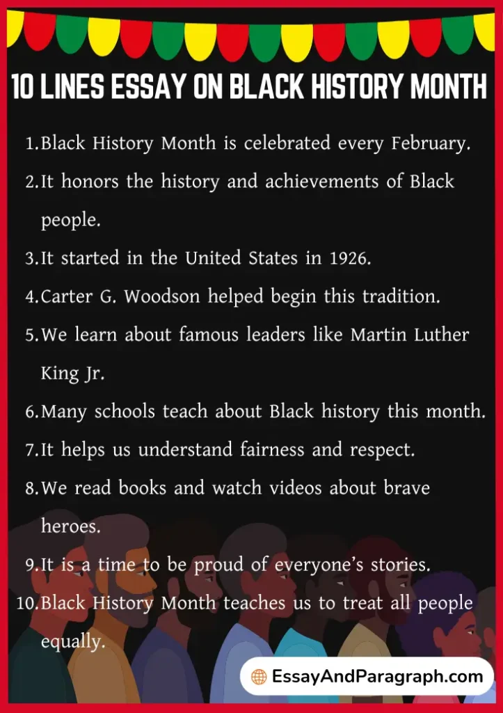 Essay on Black History Month