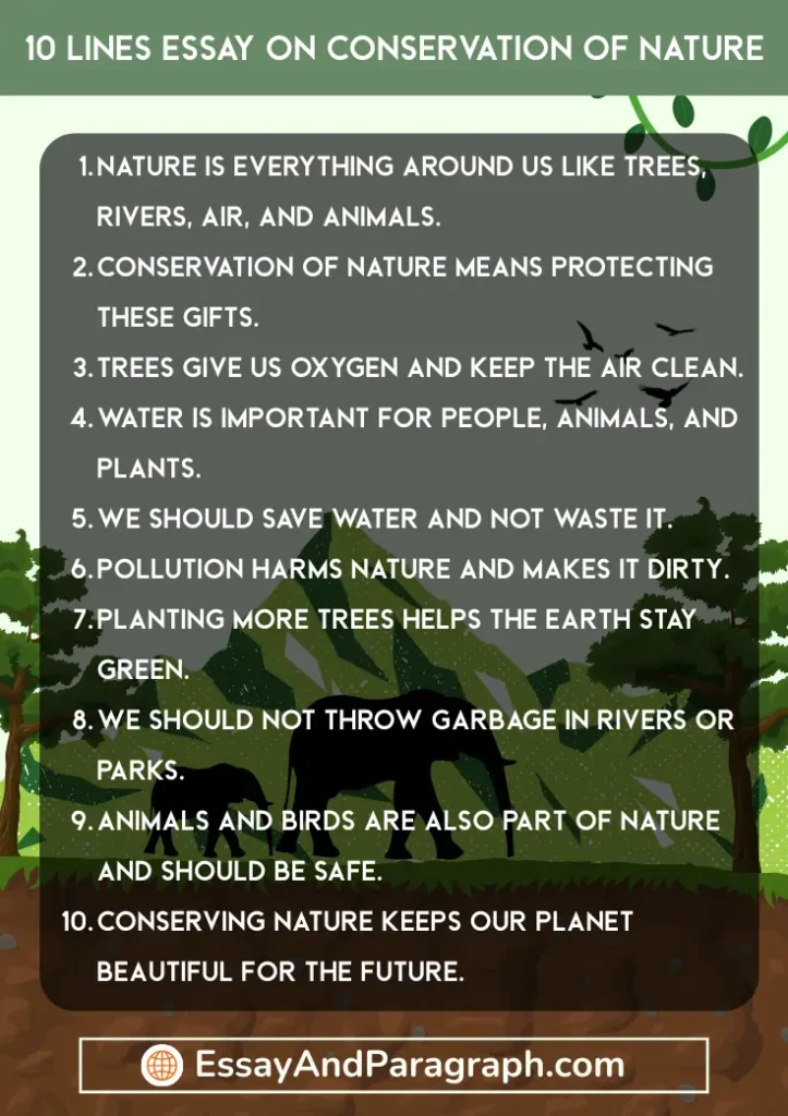 Essay on Conservation of Nature
