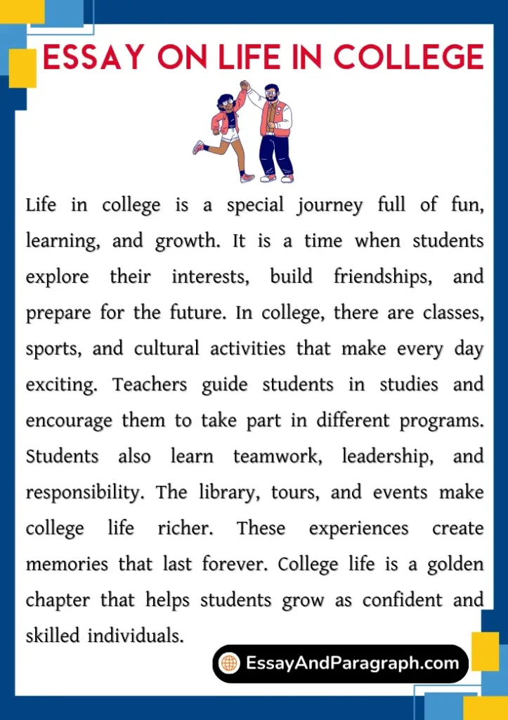 Essay on Life in College for Students 