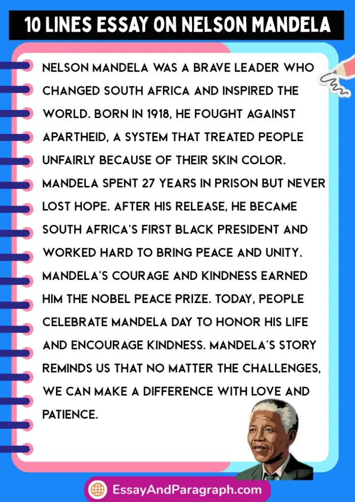 Essay on Nelson Mandela