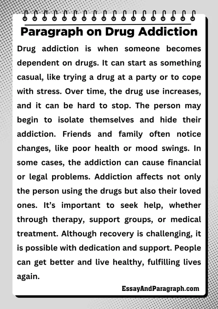 Paragraph on Drug Addiction