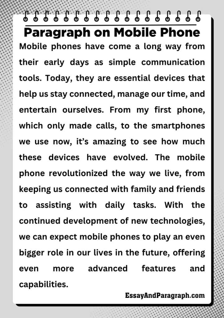 Paragraph on Mobile Phone