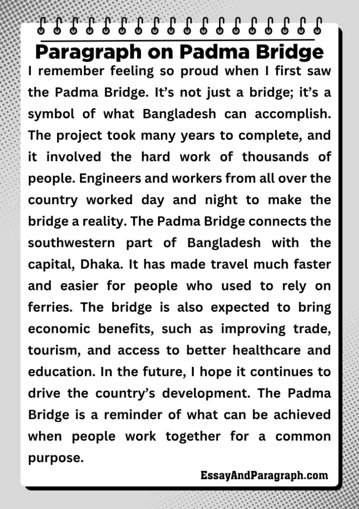 Paragraph on Padma Bridge