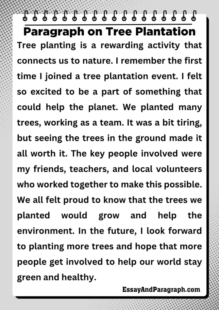 Paragraph on Tree Plantation