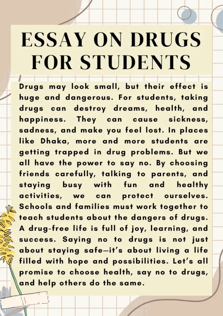 Essay on Drugs for Students