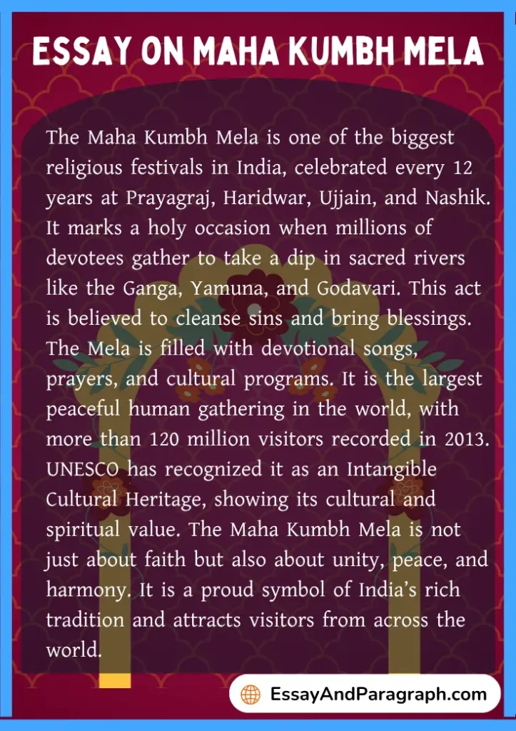 Essay on Maha Kumbh Mela