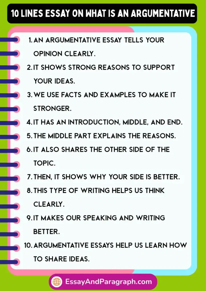Essay on What Is an Argumentative