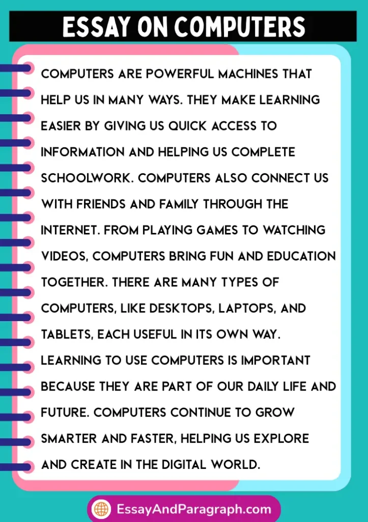 Essay on Computers for Students