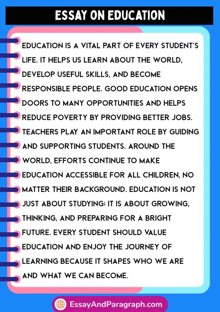 Essay on Education for Students