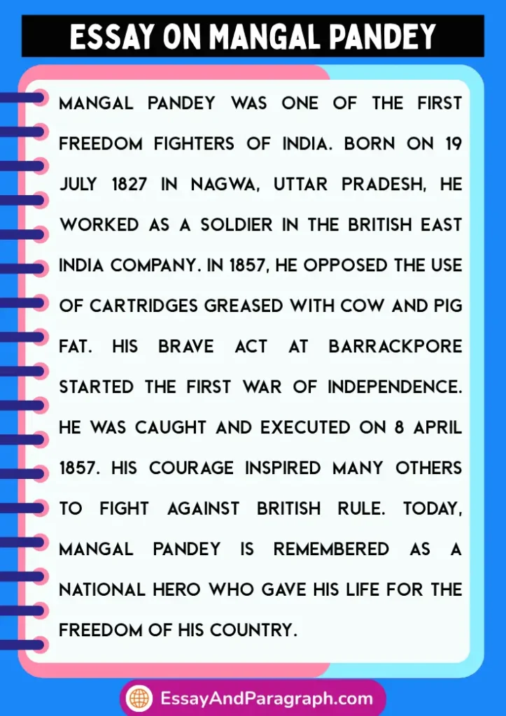 Essay on Mangal Pandey