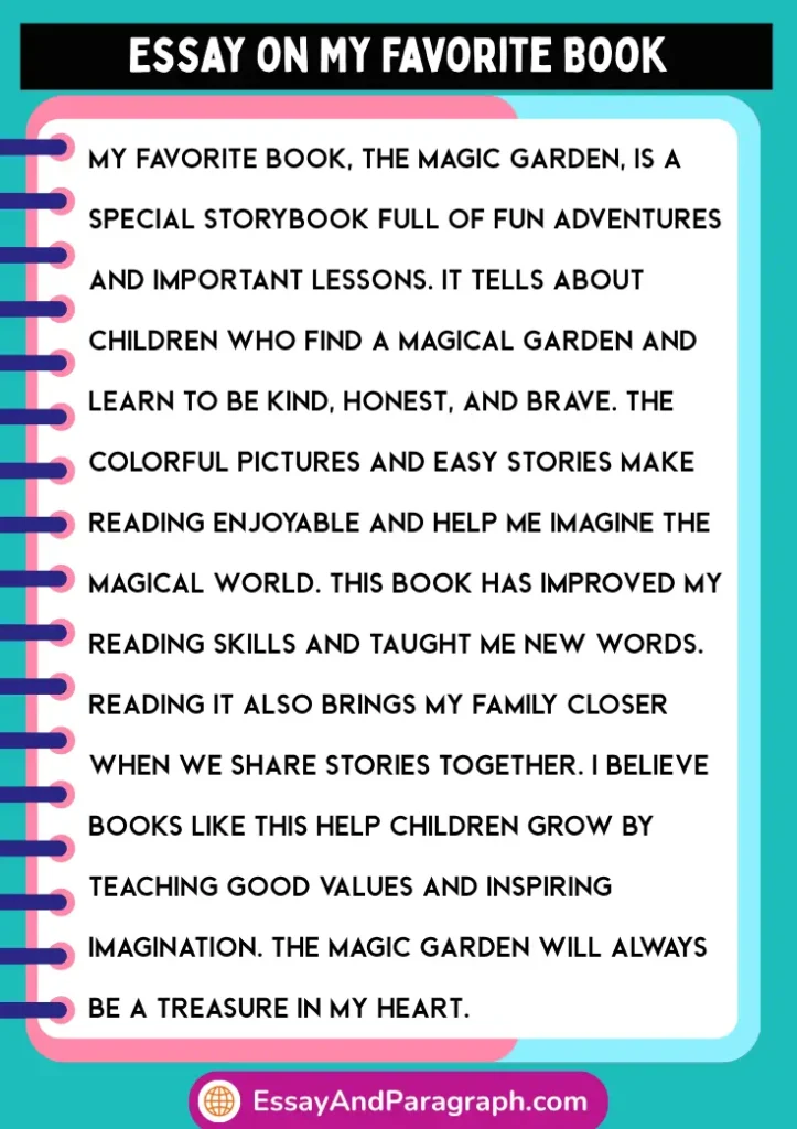 Essay on My Favorite Book in English