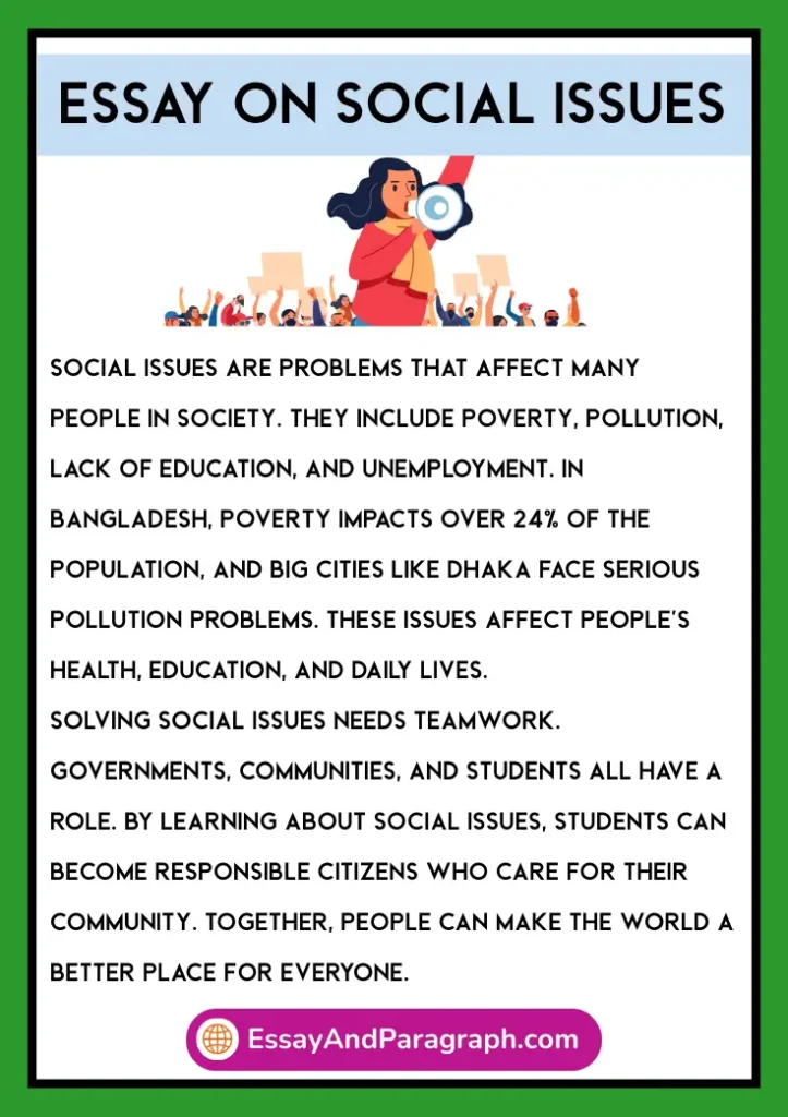 Essay on Social Issues for Students