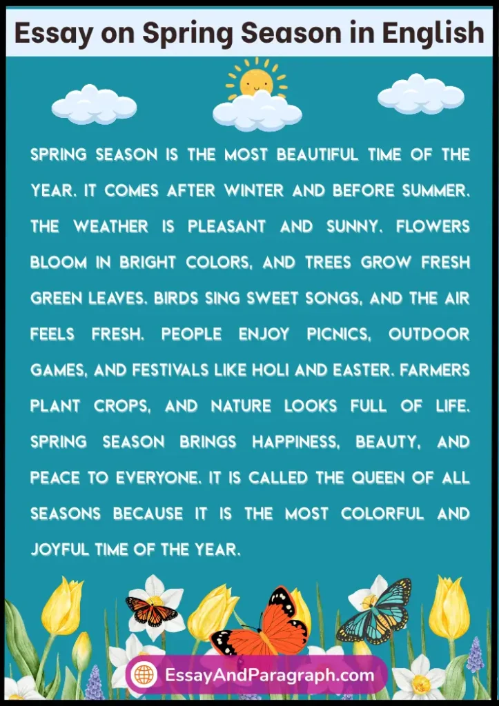 Essay on Spring Season in English