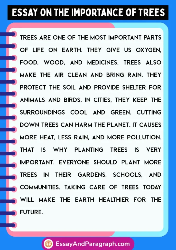Essay on The Importance of Trees