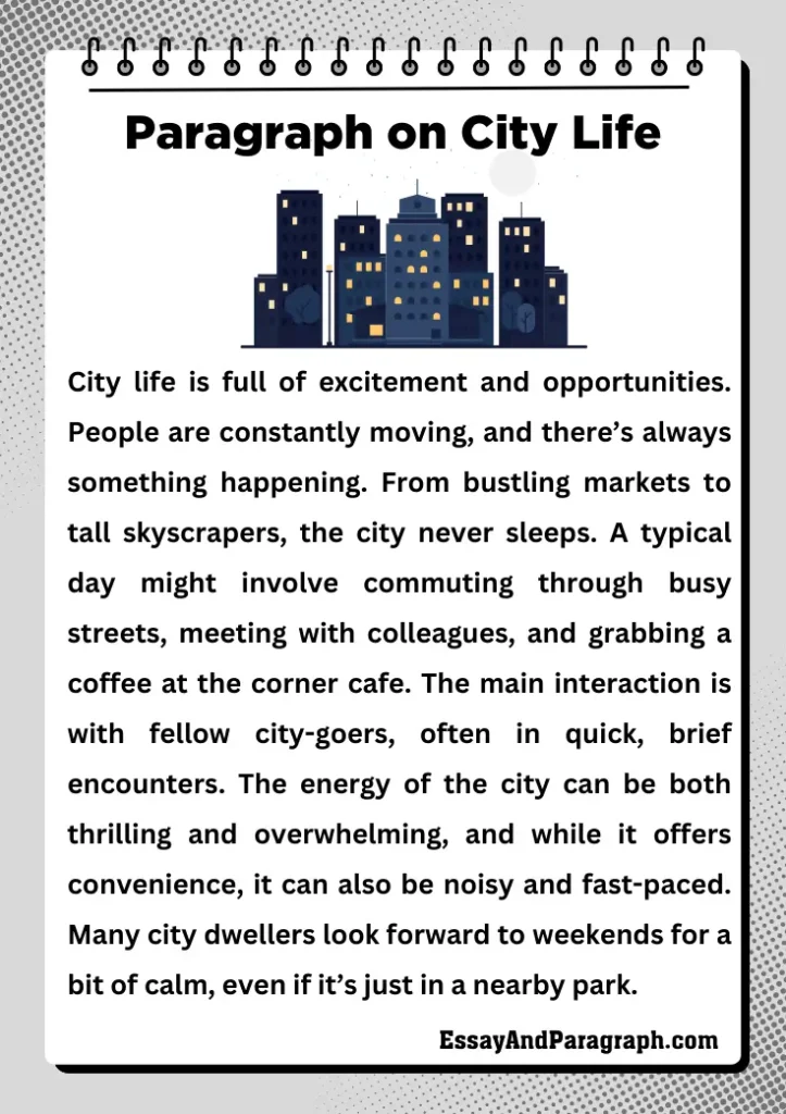 Paragraph on City Life And Rural Life