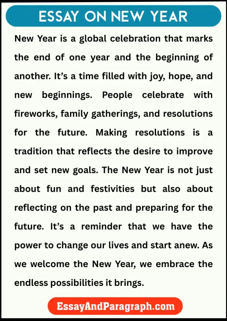 Essay on New Year