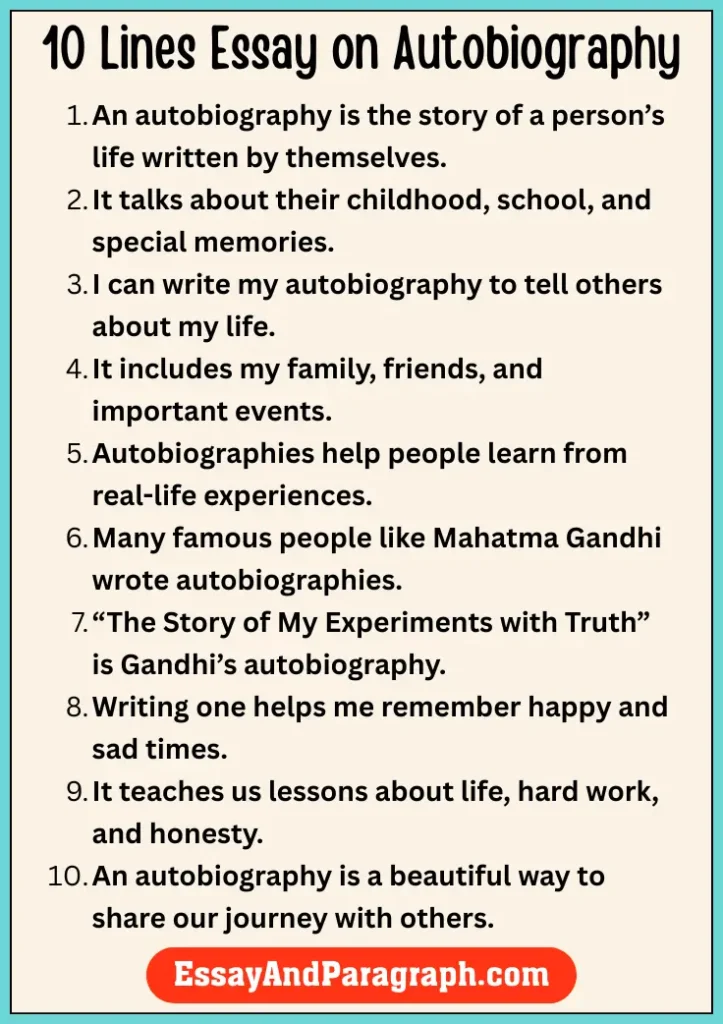 Essay on Autobiography