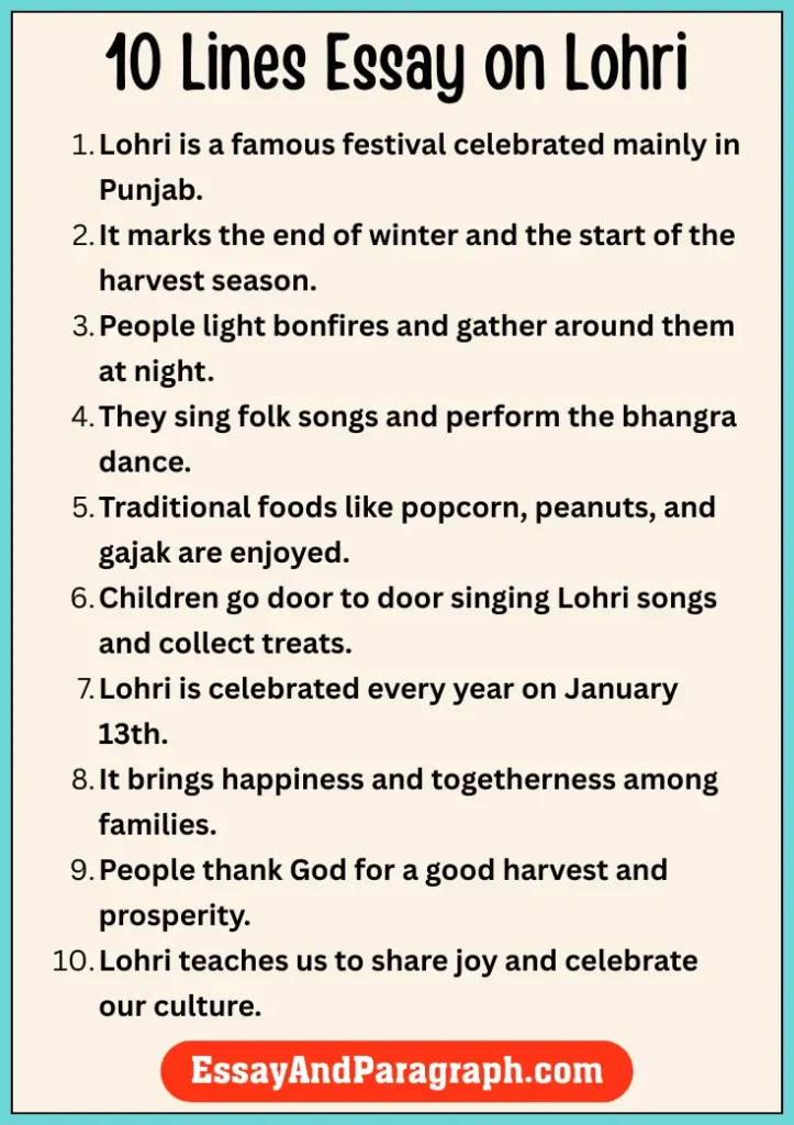 Essay on Lohri
