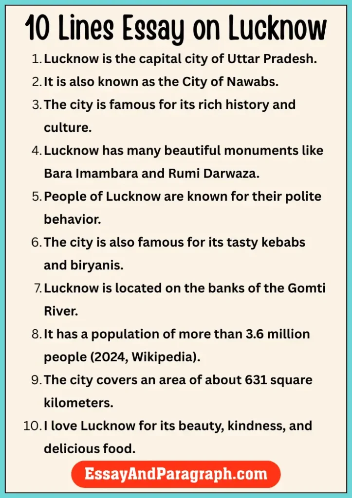 Essay on Lucknow