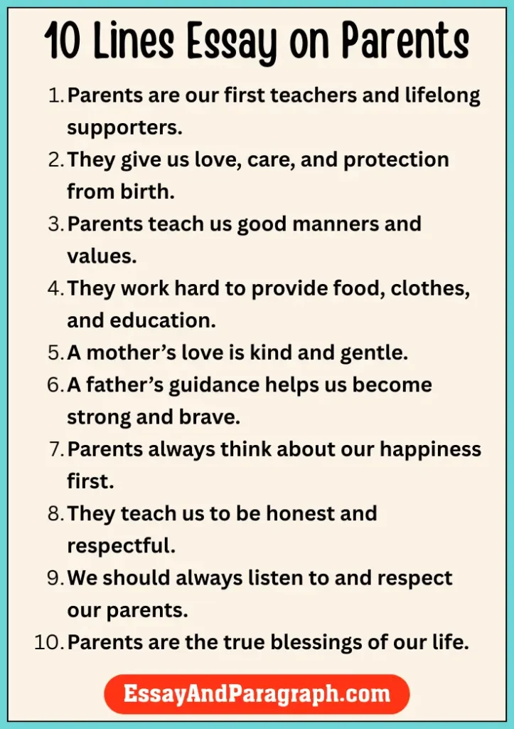 Essay on Parents