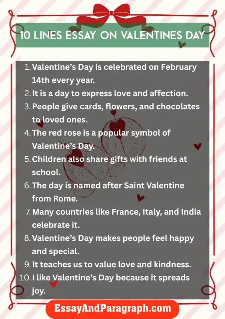 Essay on Valentines Day