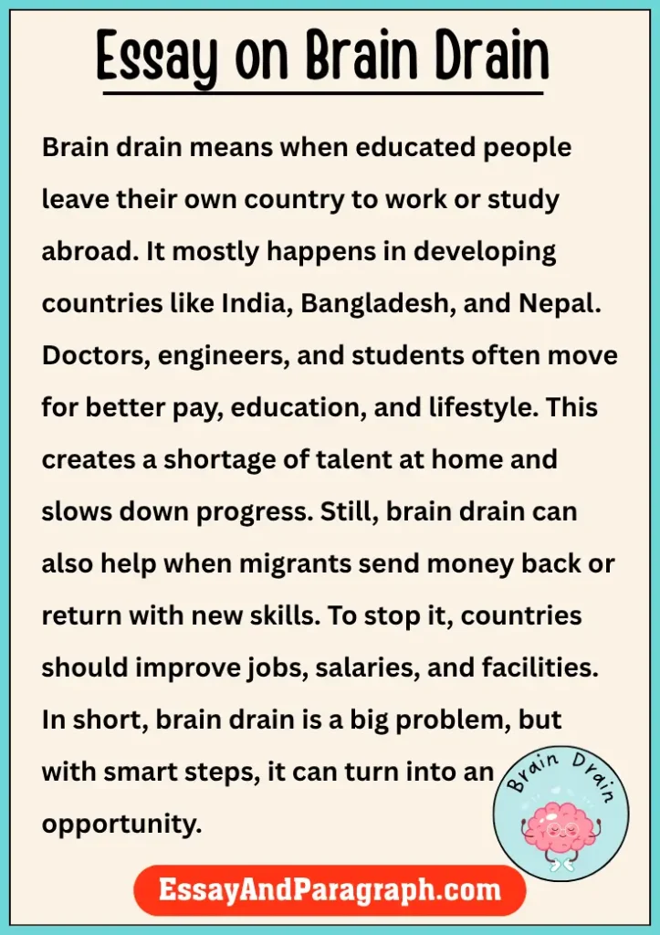 Essay on Brain Drain