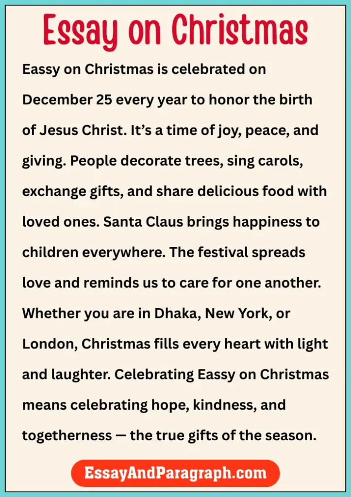 Essay on Christmas